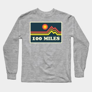 100 Mile Trail and Ultra Running Mountains Long Sleeve T-Shirt